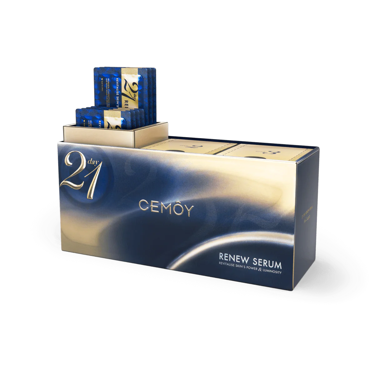 即期品【CEMOY】 21天極光晚安精華 2mL *21包 (EXP:09/2025) 21 Day Renew Serum 1 Kit