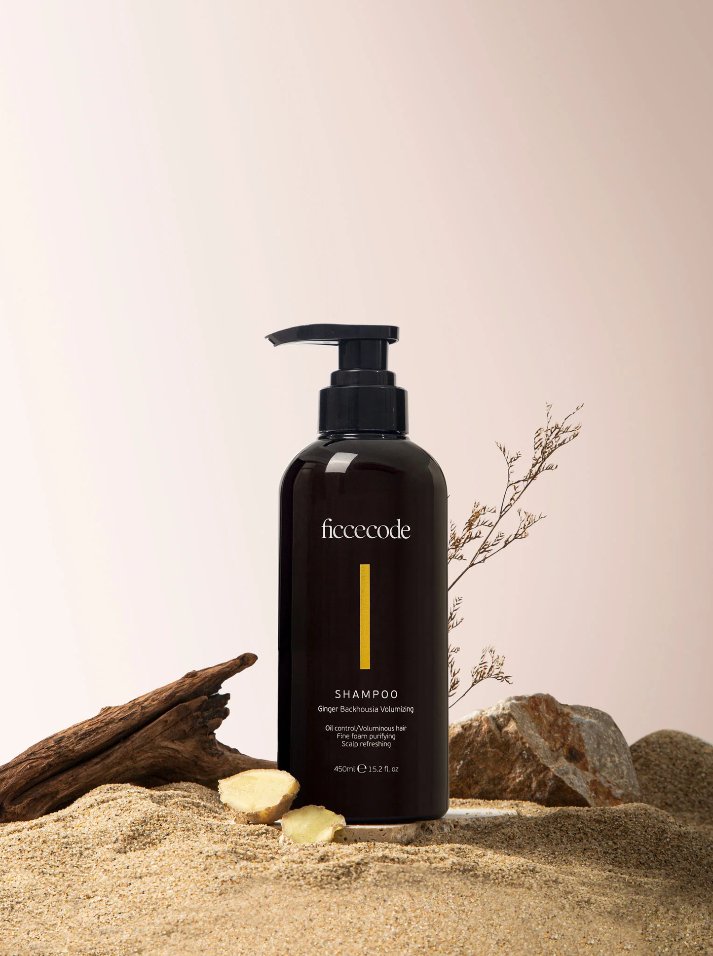【ficcecode 菲斯寇】生薑豐盈洗髮精300mL (EXP:01/2027) Ginger Repair & Care Shampoo 300mL