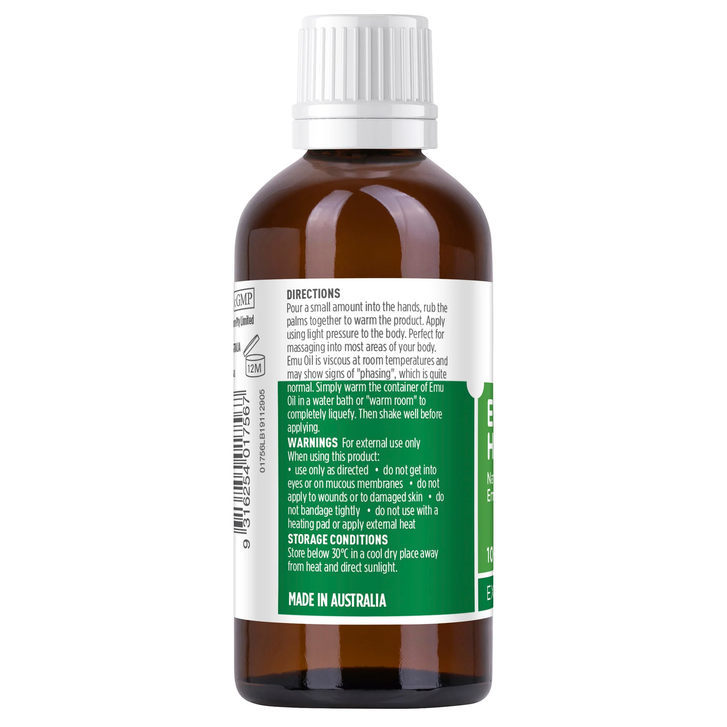 【Healthy Care】鴯鶓油 100mL (EXP:10/2027) Emu Heat Oil 100mL