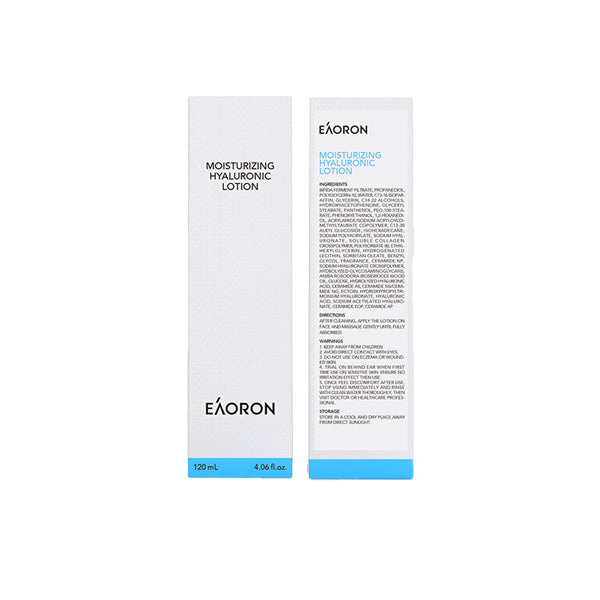 【EAORON】潤澤水光乳 120mL Moisturising Hyaluronic Lotion 120mL
