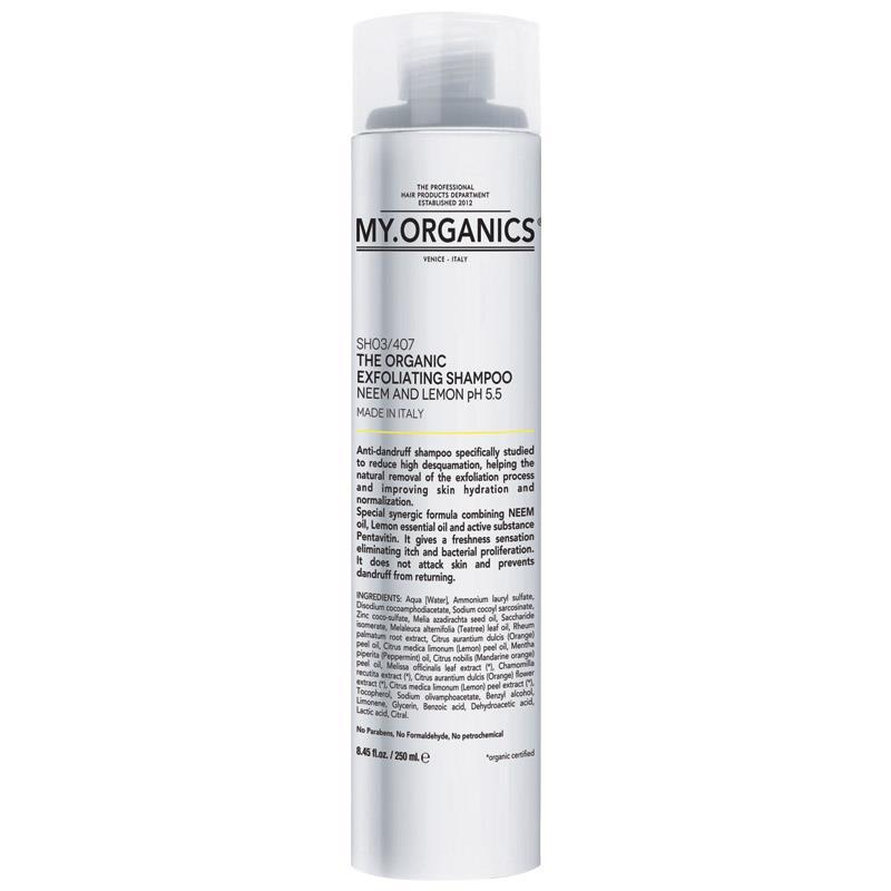 預購【MY.ORGANICS】苦楝檸檬去角質洗髮精250mL The Organic Exfoliating Shampoo with Neem and Lemon 250mL