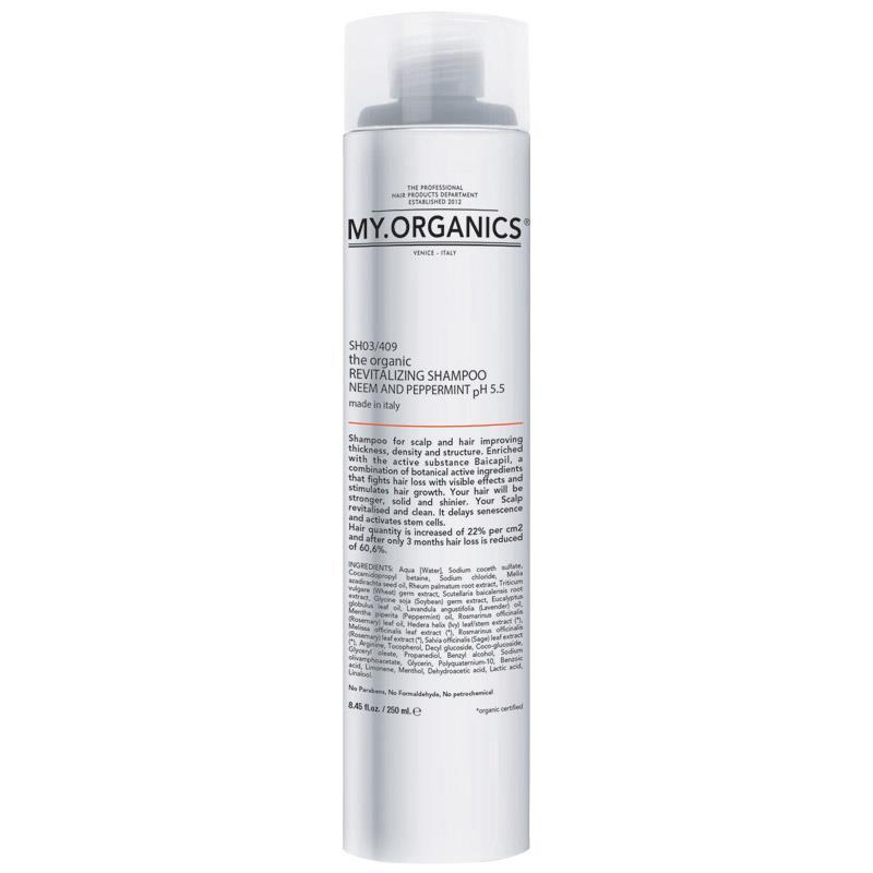 預購【MY.ORGANICS】苦楝薄荷活力洗髮精250mL The Organic Revitalizing Shampoo with Neem and Peppermint 250ml