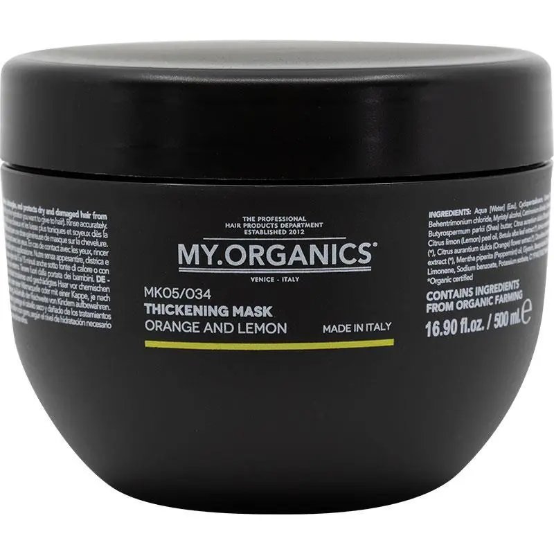 【MY.ORGANICS】甜橙檸檬豐盈髮膜500mL Thickening Mask 500mL
