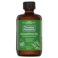 【Thursday Plantation 星期四農莊】尤加利精油 200mL 有效日期 2026.05 100% Pure Eucalyptus Oil 200mL