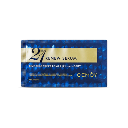 即期品【CEMOY】 21天極光晚安精華 2mL *21包 (EXP:09/2025) 21 Day Renew Serum 1 Kit