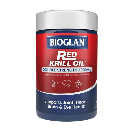 即期品【BIOGLAN】紅磷蝦油1000mg 60顆 (EXP:10/2025) Red Krill Oil 1000mg 60 Capsules