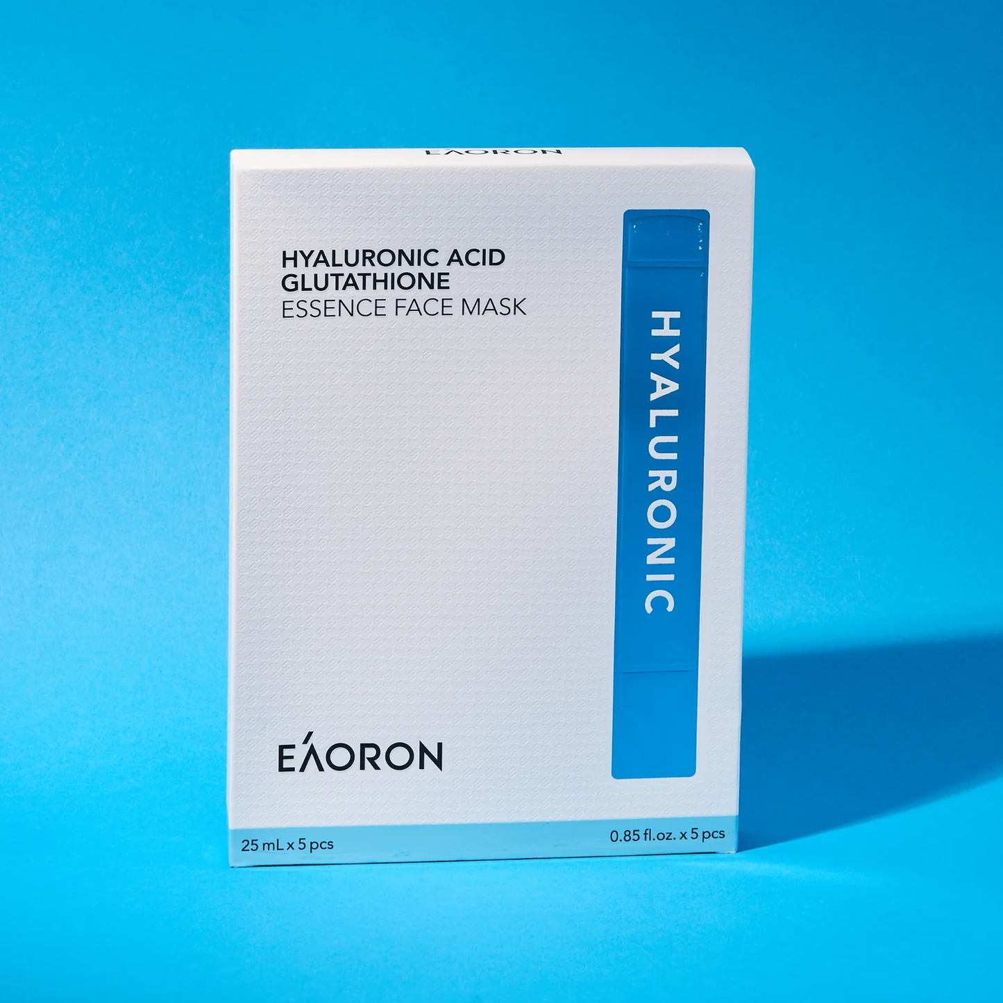 【EAORON】透明質酸谷胱甘肽精華面膜5片/盒 (EXP:19/06/2026) Hyaluronic Acid Glutathione Essence Face Mask