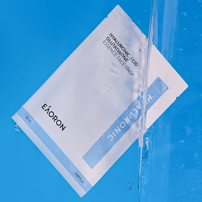 【EAORON】透明質酸谷胱甘肽精華面膜5片/盒 (EXP:19/06/2026) Hyaluronic Acid Glutathione Essence Face Mask