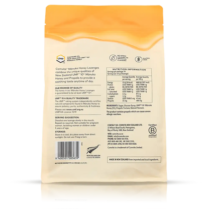 【COMVITA 康維他】麥盧卡蜂蜜蜂膠潤喉糖-檸檬 500g Mānuka Honey Lozenges with Propolis (Lemon and Honey)