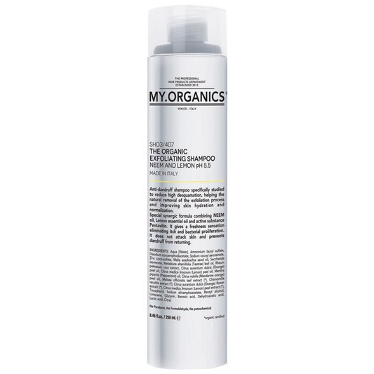 預購【MY.ORGANICS】苦楝檸檬去角質洗髮精250mL The Organic Exfoliating Shampoo with Neem and Lemon 250mL