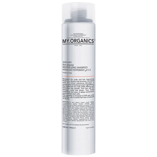 預購【MY.ORGANICS】苦楝薄荷活力洗髮精250mL The Organic Revitalizing Shampoo with Neem and Peppermint 250ml