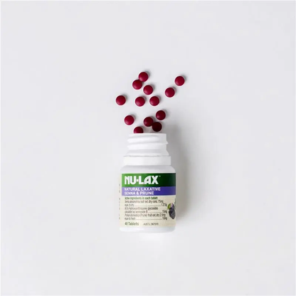 【NU-LAX】 樂康錠-西梅加強版 40顆 Natural Laxative Tablets with Senna and Prunes 40 Tablets