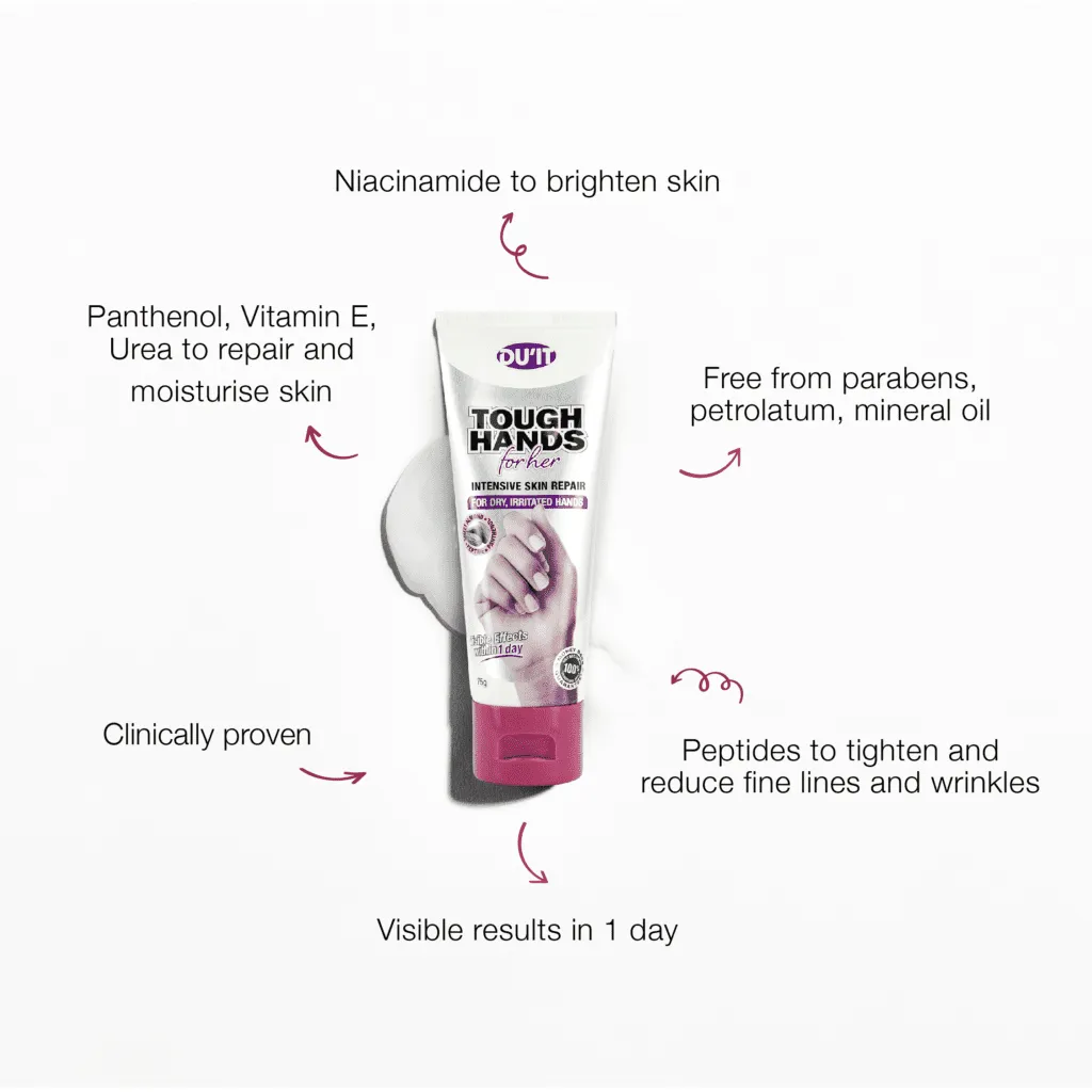 【DU'IT】女性胜肽護手霜 75g Tough Hands For Her Anti-aging Hand Cream