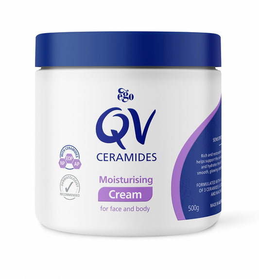 【Ego QV】三重神經酰胺保濕霜 500g 有效日期 2026.01 Ceramides Cream 500g