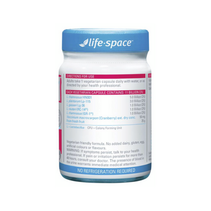預購【Life Space】女性益生菌-添加蔓越莓 60顆 Urogen Probiotic For Women 60 Capsules